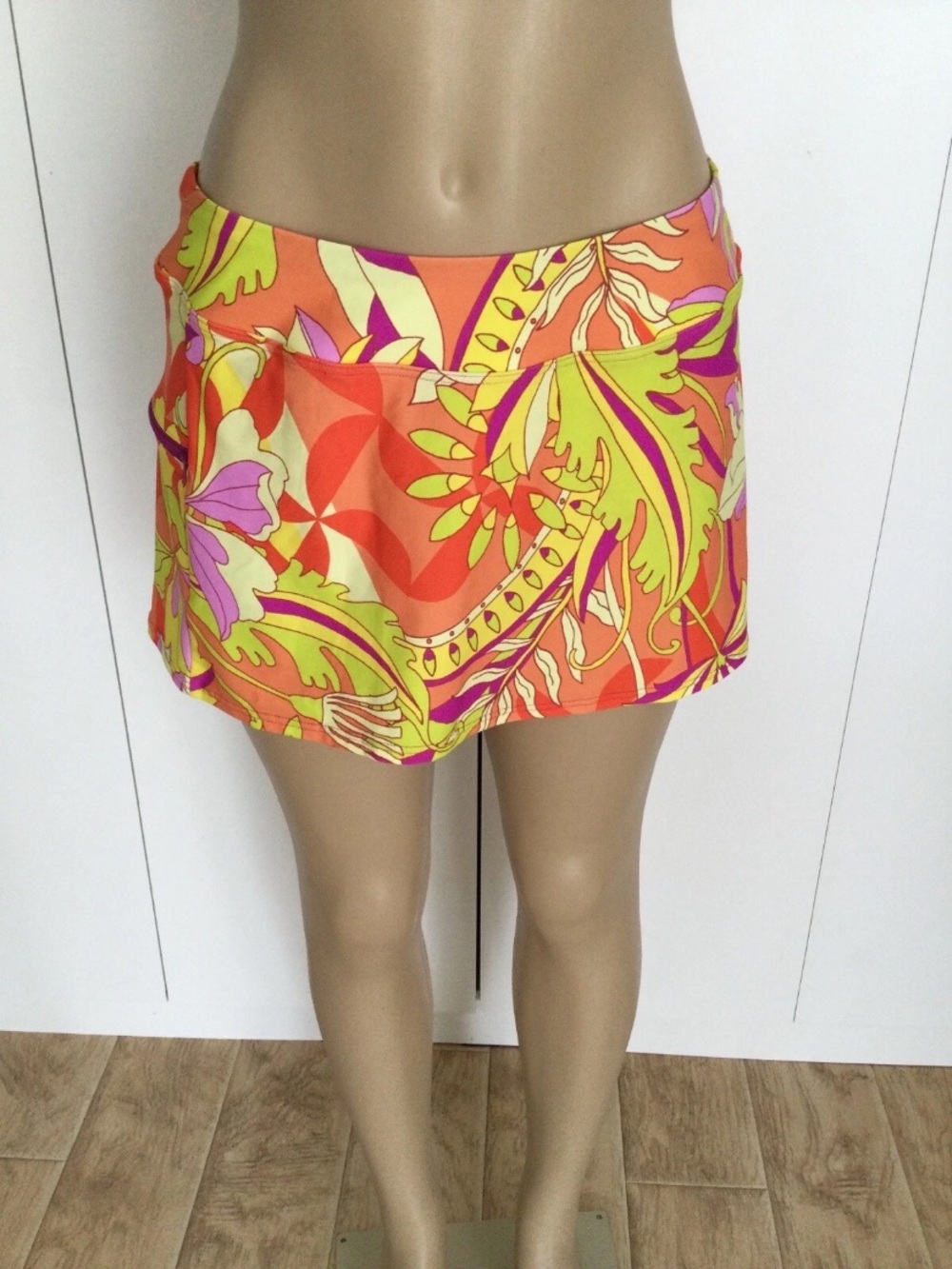 Sunsets Palace Garden Swim Skirt Size L